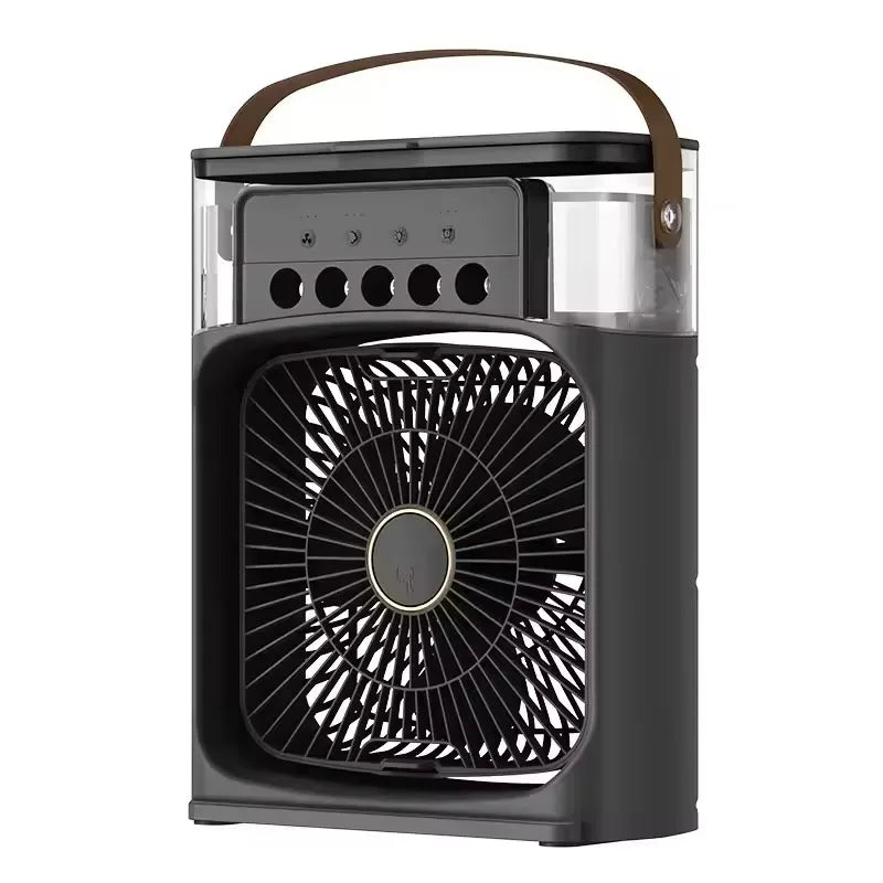 QShopping - Summer Cooling Fan 3 In 1 Portable Desktop Humidifier USB Mini Air Conditioner