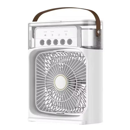 QShopping - Summer Cooling Fan 3 In 1 Portable Desktop Humidifier USB Mini Air Conditioner